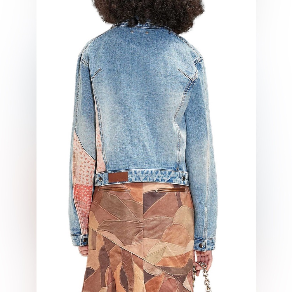 Andersson Bell Patchwork Drop-Shoulder Denim Jack… - image 2